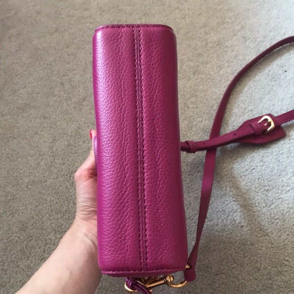 NWOT Marc Jacobs Dark Magenta Leather Bag - Picture 7 of 9